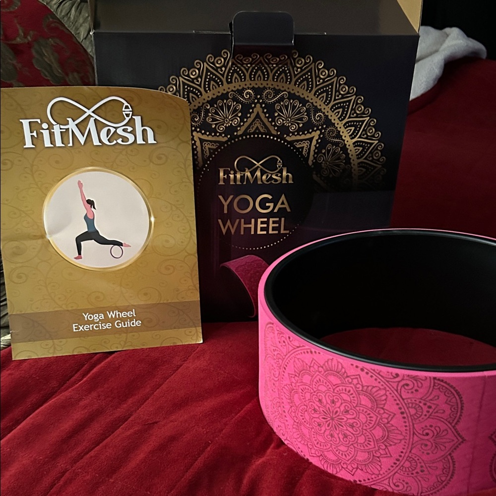 Pink Yoga Wheel for Flexibility and Strength